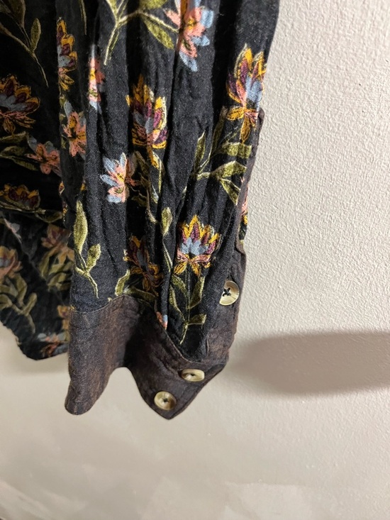 Free People We The Free Summer of Surf Pullover Button Henley Top - Picture 10 of 15